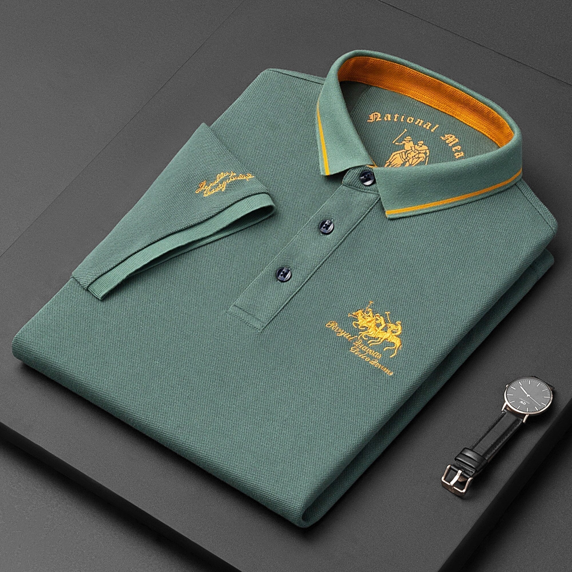 Men’s Polo Shirt with Buttons – Fayymont
