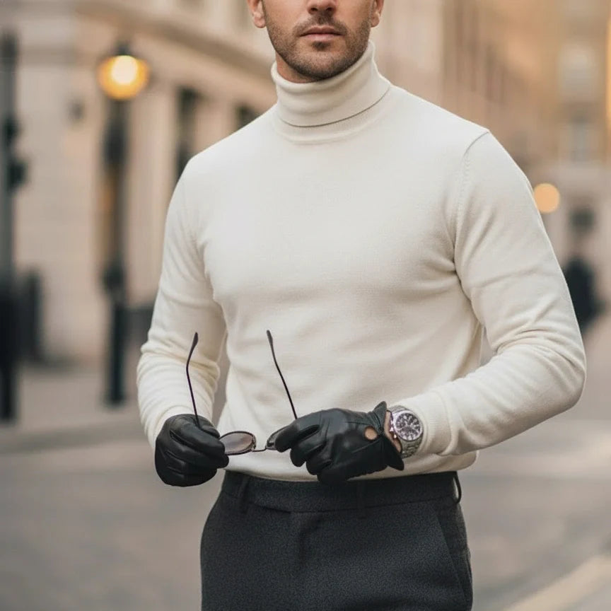 Rollkragenpullover aus 100 % Merinowolle – Fayymont Co – Fayymont