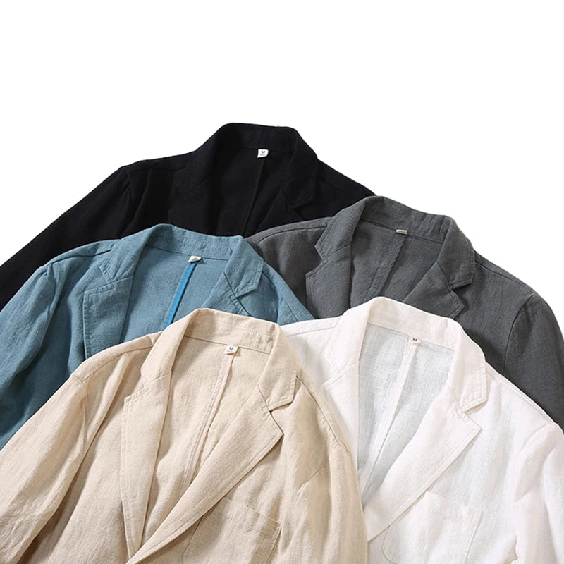 Wellington Cotton-Linen Formal Blazer