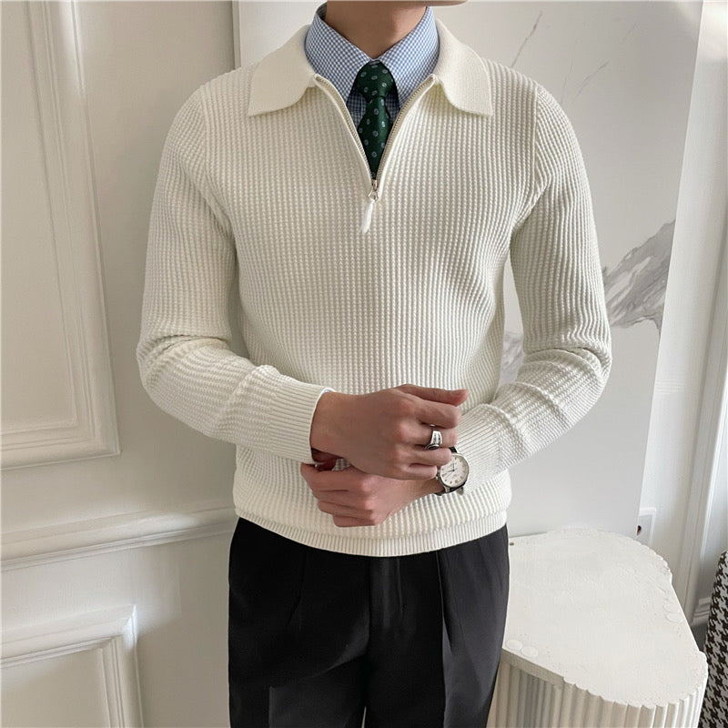 Baumwoll-Pullover mit Reißverschluss – Fayymont Co – Fayymont