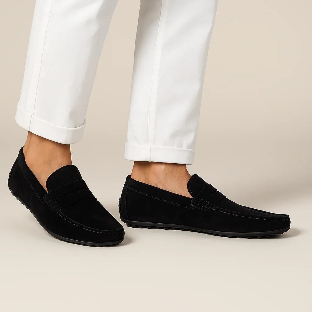 Men's Suede Loafers Italian Style