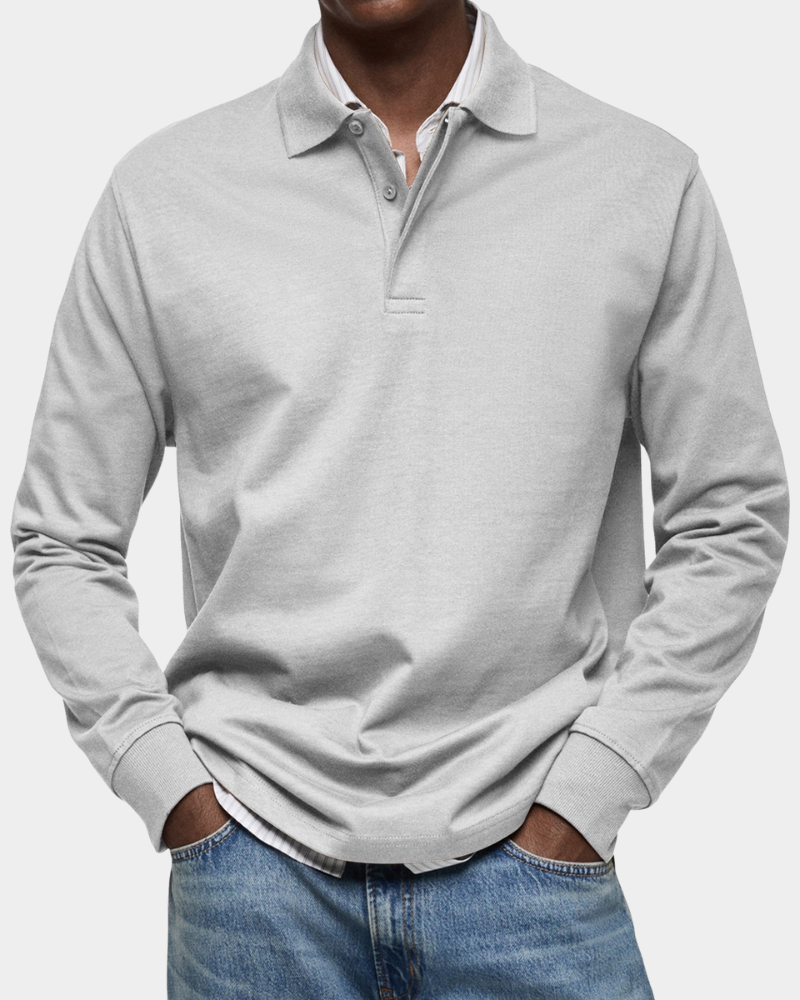 Wilson Langarm-Poloshirt Weiß | Fayymont