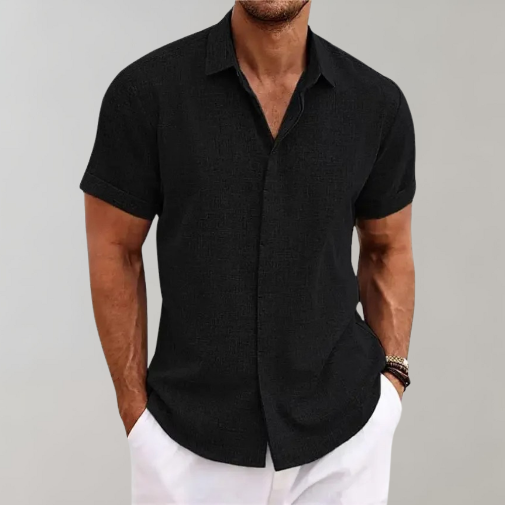 Men’s Buttoned Classic Style Polo Shirt – Fayymont