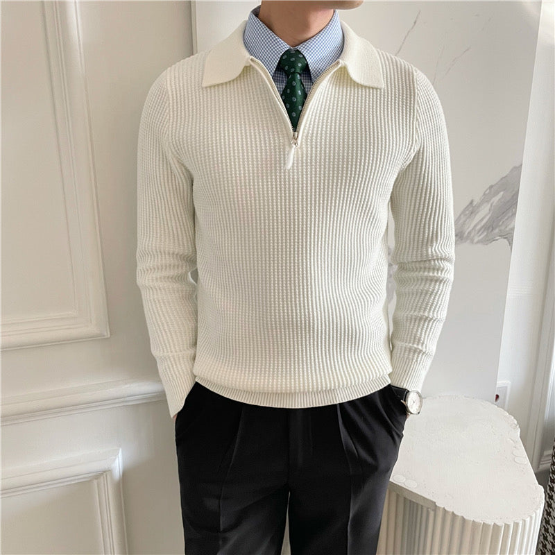 Baumwoll-Pullover mit Reißverschluss – Fayymont Co – Fayymont
