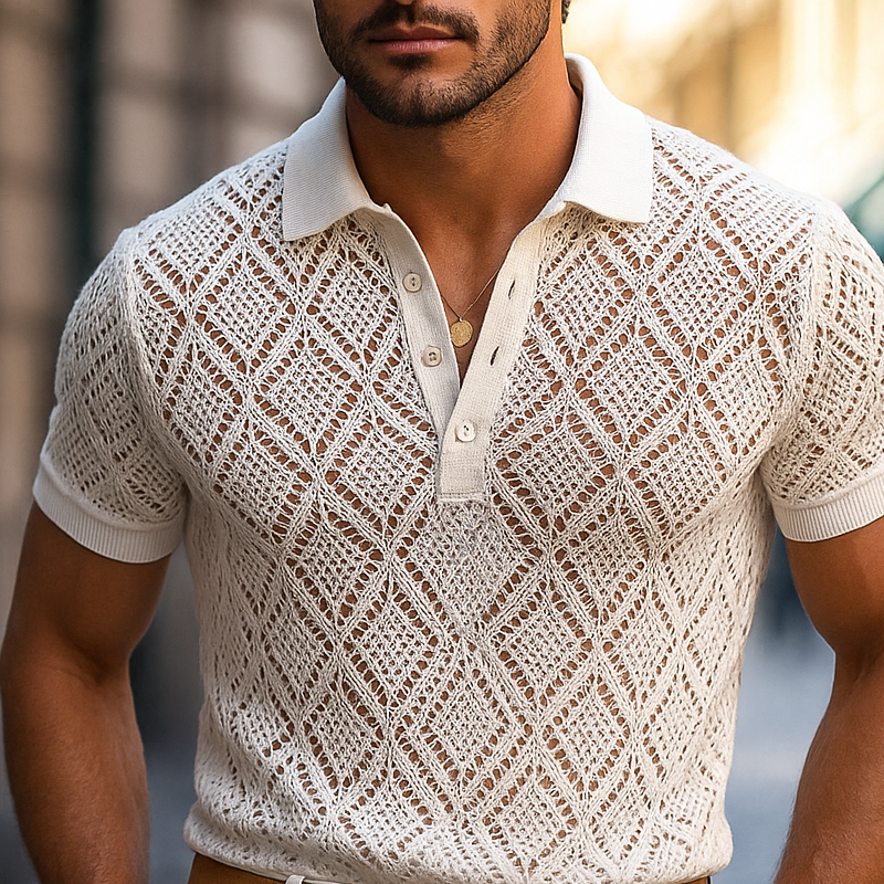 Clubroom Plaid Knit Polo – Fayymont