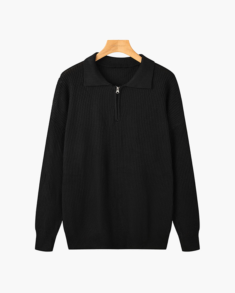 Baumwoll-Pullover mit Reißverschluss – Fayymont Co – Fayymont