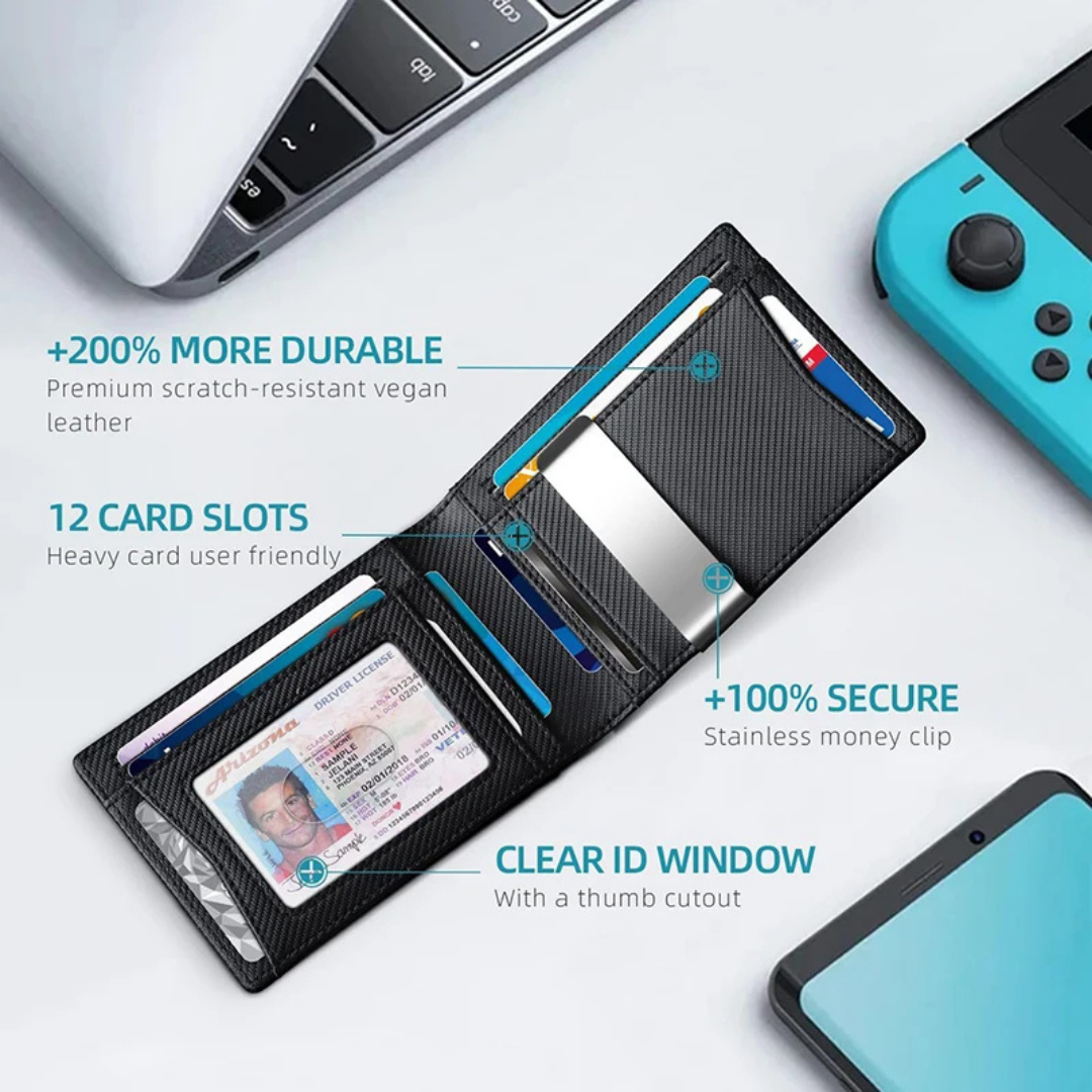 CarbonVault – Ultradünne Geldbörse aus Karbonfaser