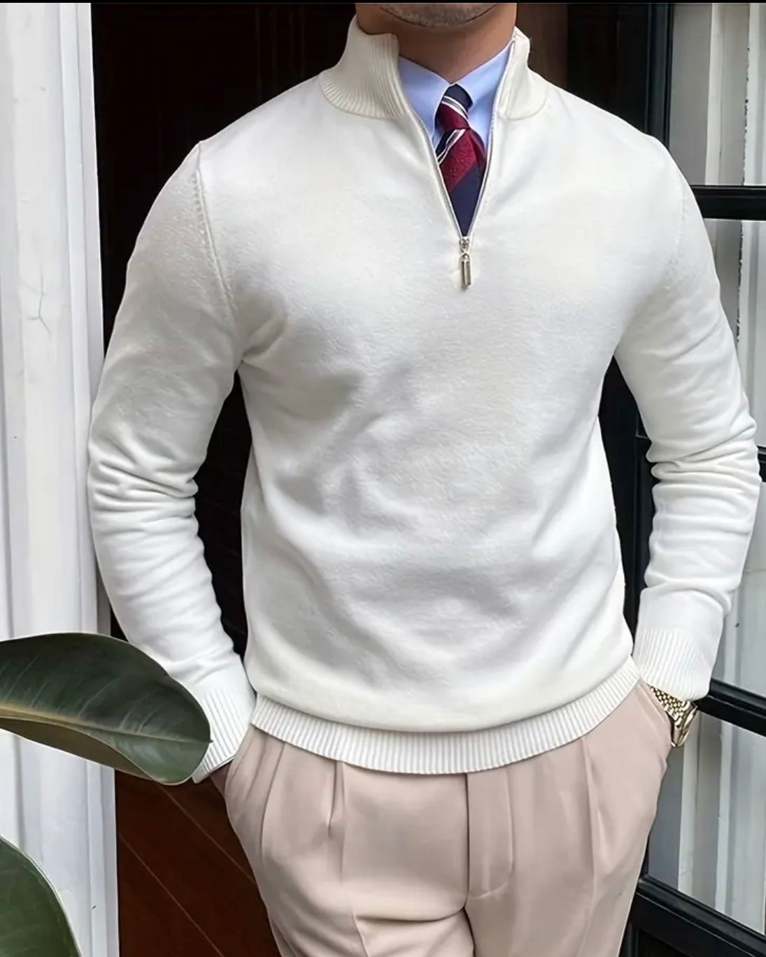 Romania Quarter Zip Sweater