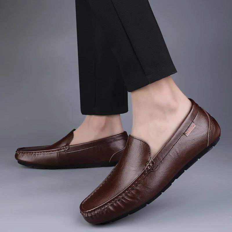 Vittorio Herren-Loafer aus italienischem Leder | Luxuriöse Slip-On-Mokassins – Fayymont