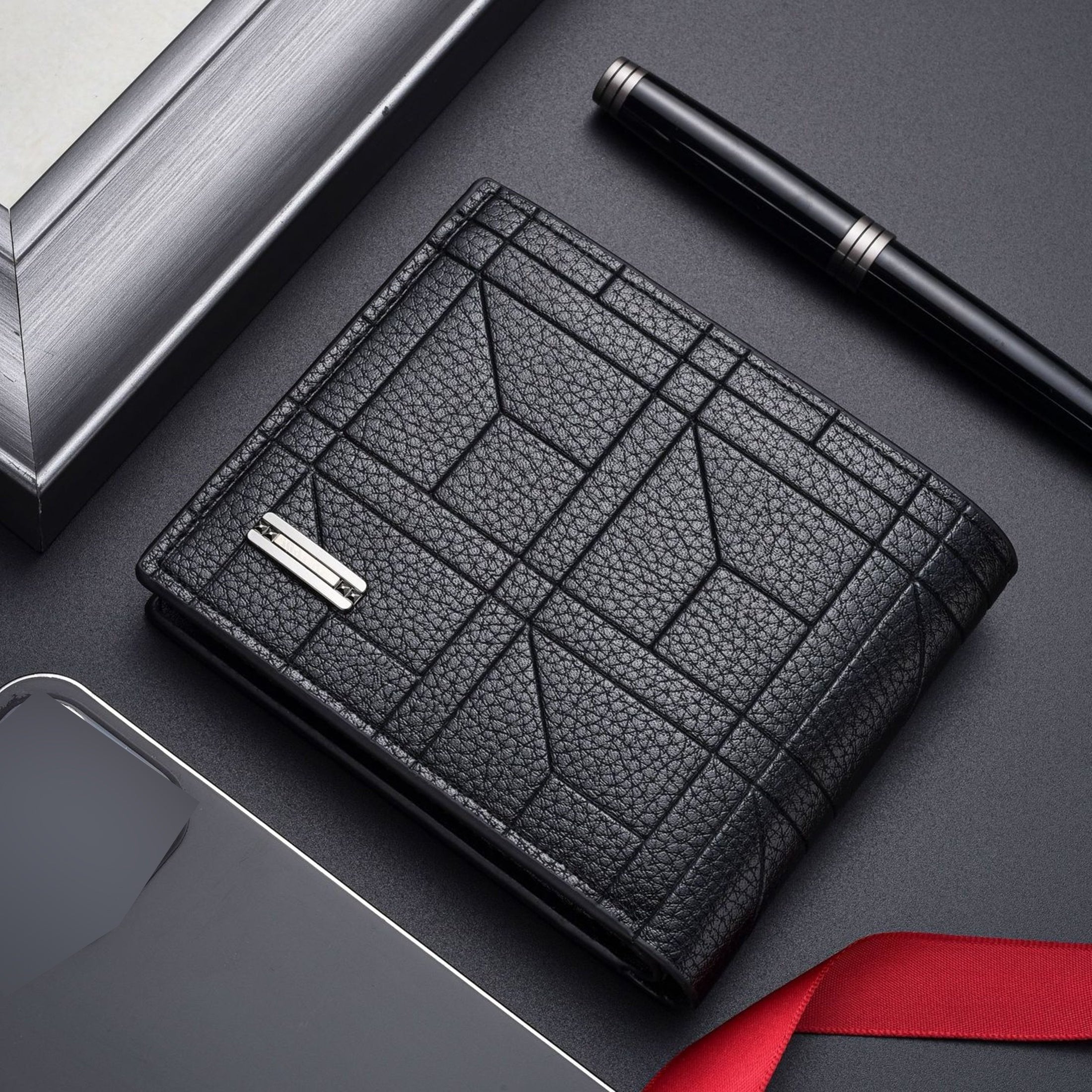 Men's PU Leather Wallet with Large Capacity