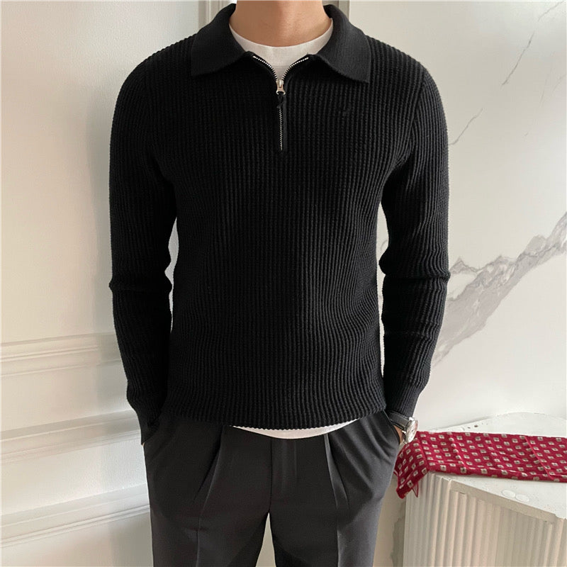Baumwoll-Pullover mit Reißverschluss – Fayymont Co – Fayymont