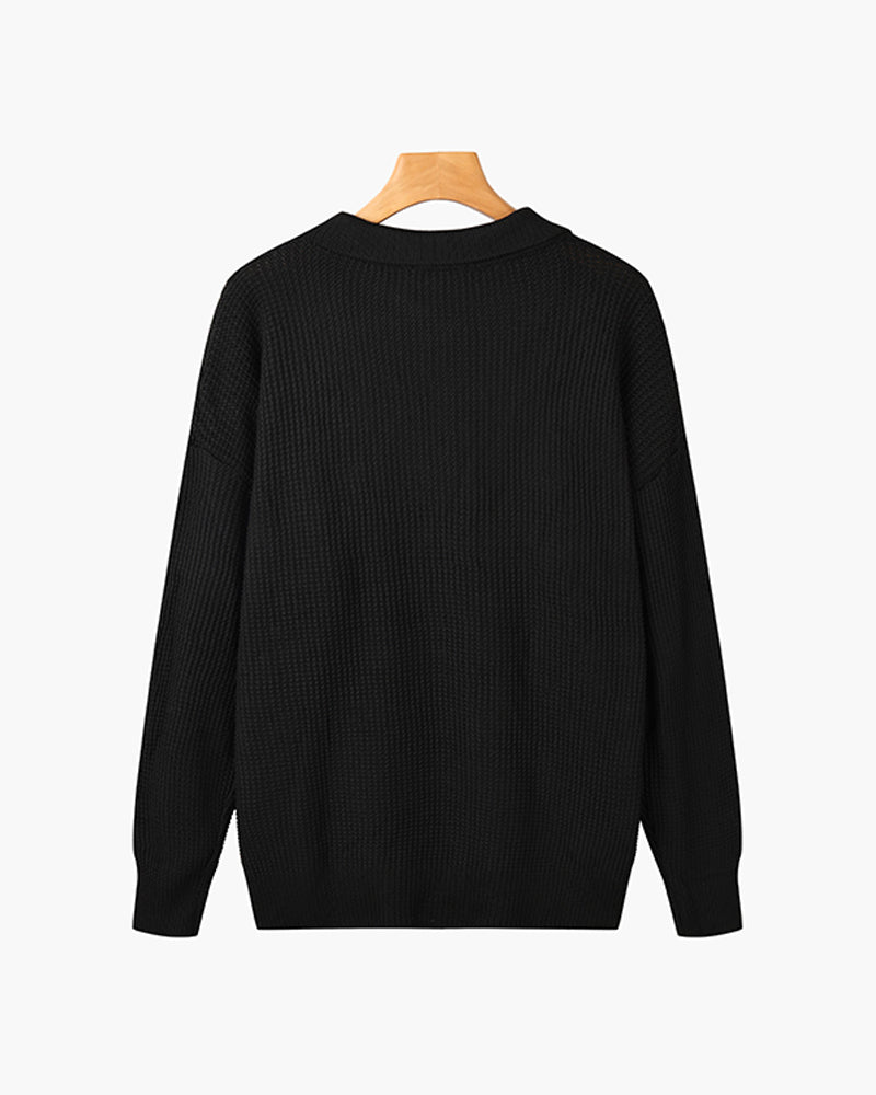 Baumwoll-Pullover mit Reißverschluss – Fayymont Co – Fayymont