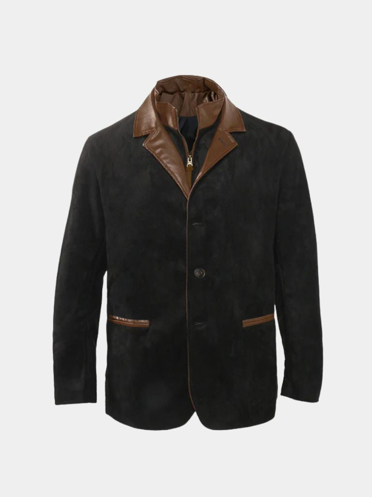 Lucien Autumn Suede Coat - Fayymont Co