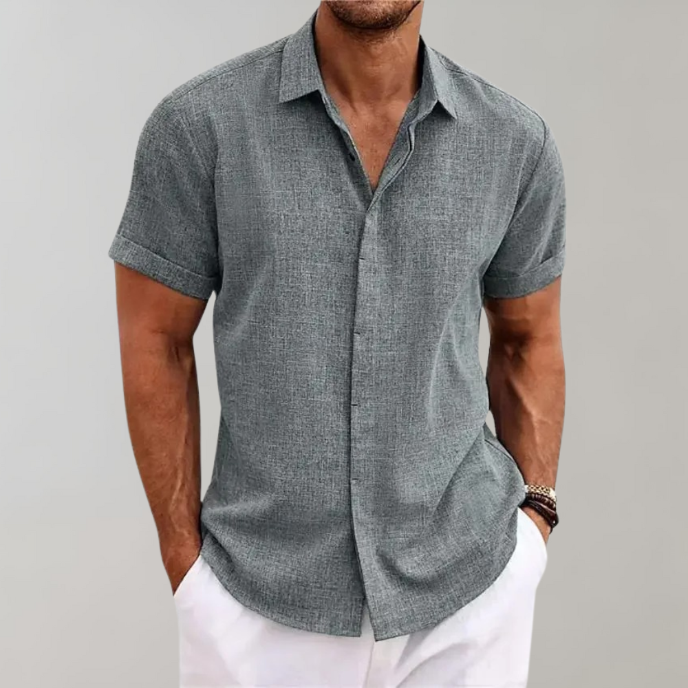 Men’s Buttoned Classic Style Polo Shirt – Fayymont