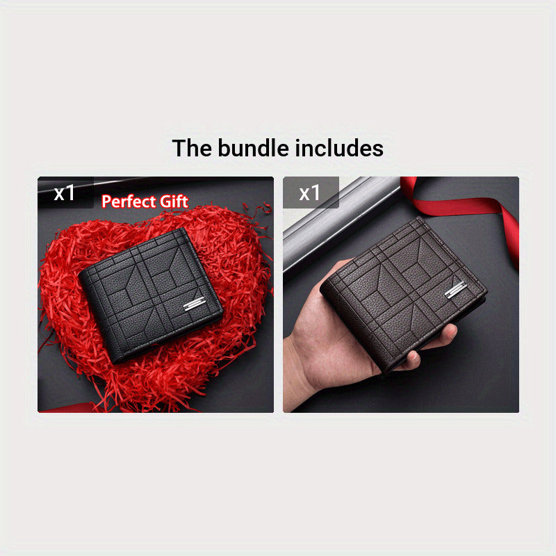 Men's PU Leather Wallet with Large Capacity