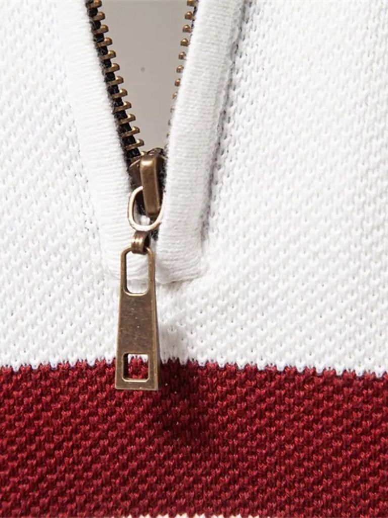 Pullover mit Viertelreißverschluss