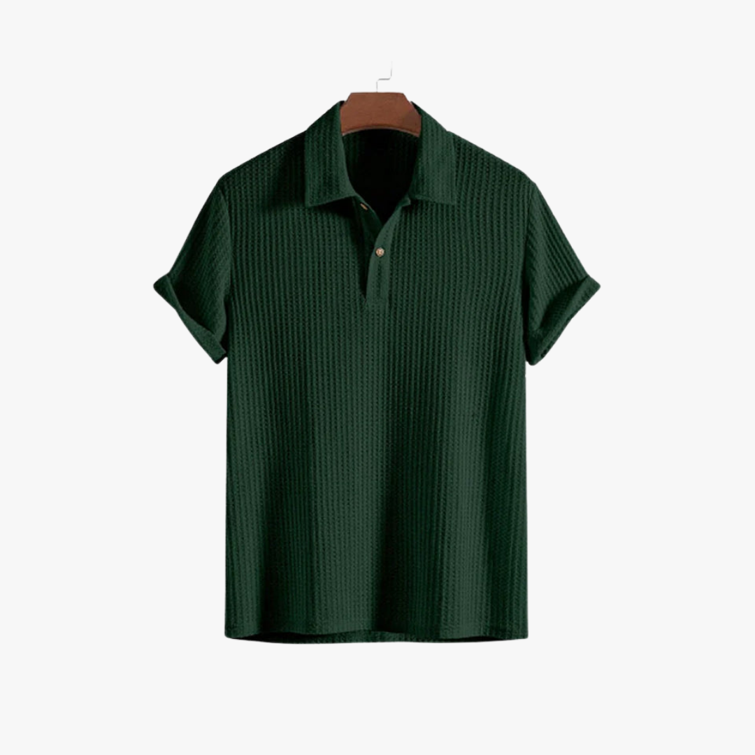 Coastal Waffle Knit Polo