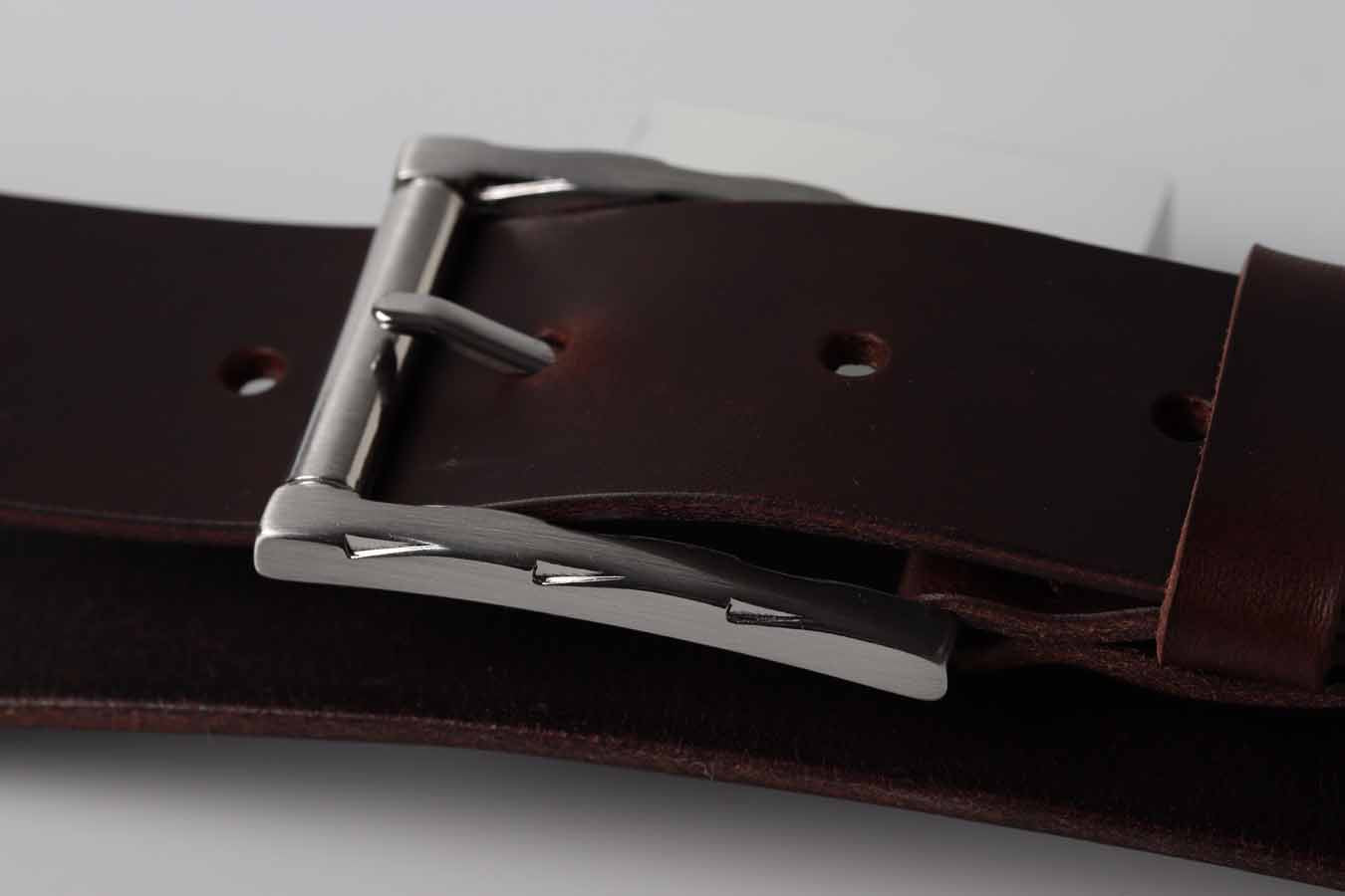 Men's Leather Belt / Tuscan - Chocolate