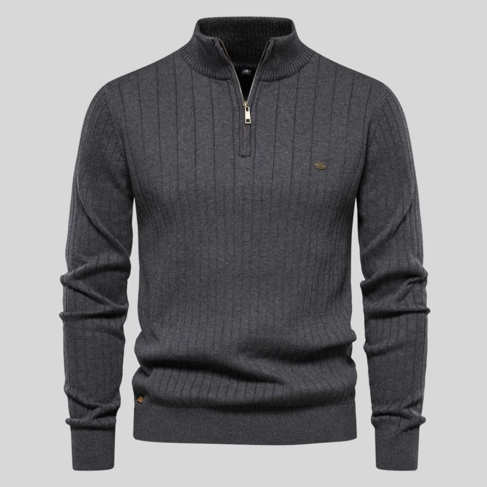 High-Collar Half-Zip