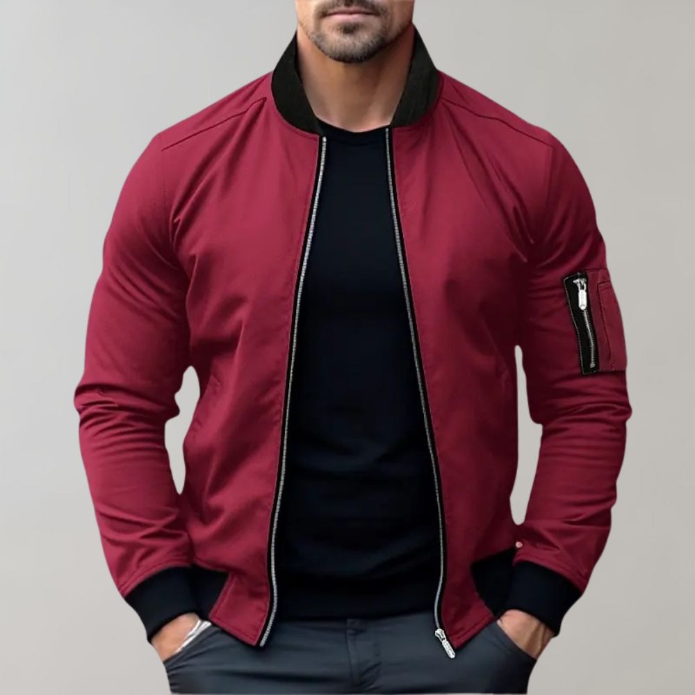 Men's All-Season Bomber Jacket - Lightweight, Breathable, and Stylish for Everyday Wear