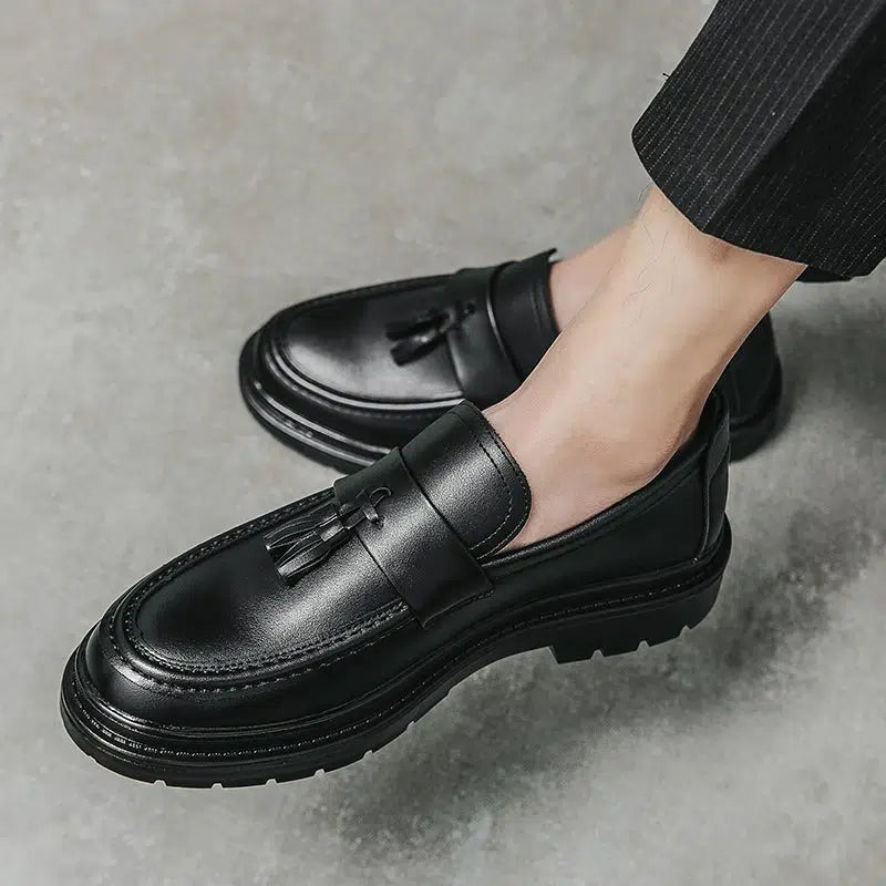 Black loafers
