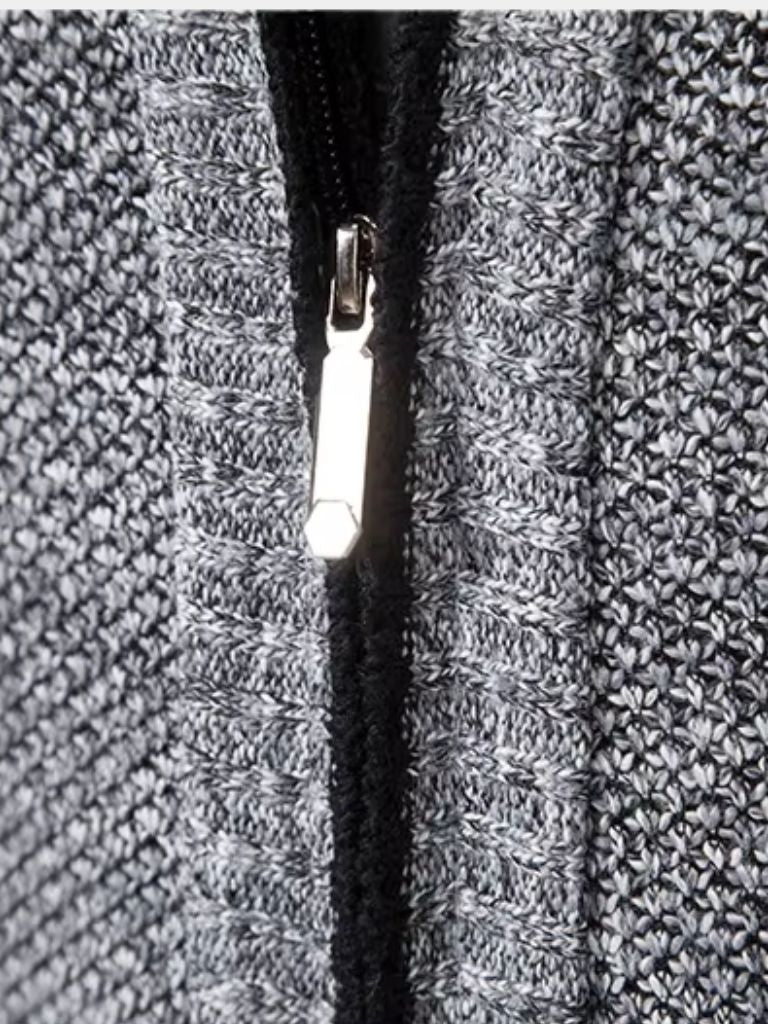 Elegante Strickweste mit durchgehendem Reißverschluss - Fayymont Co – Fayymont