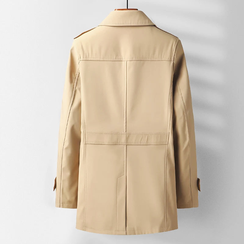 Moderner klassischer Herren-Trenchcoat – Fayymont