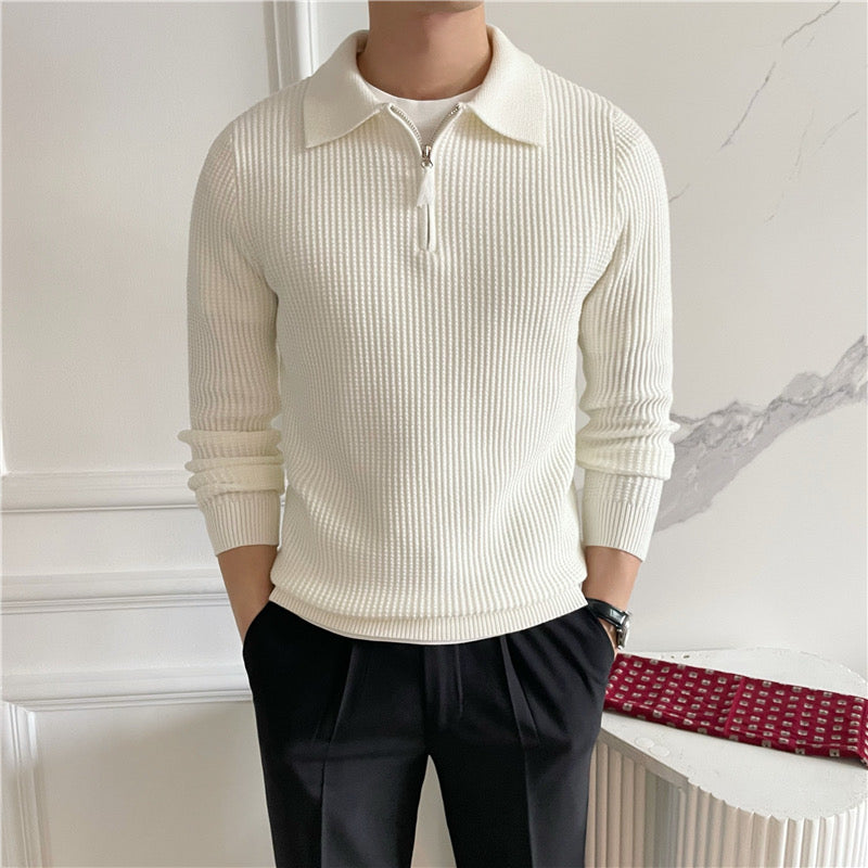 Baumwoll-Pullover mit Reißverschluss – Fayymont Co – Fayymont