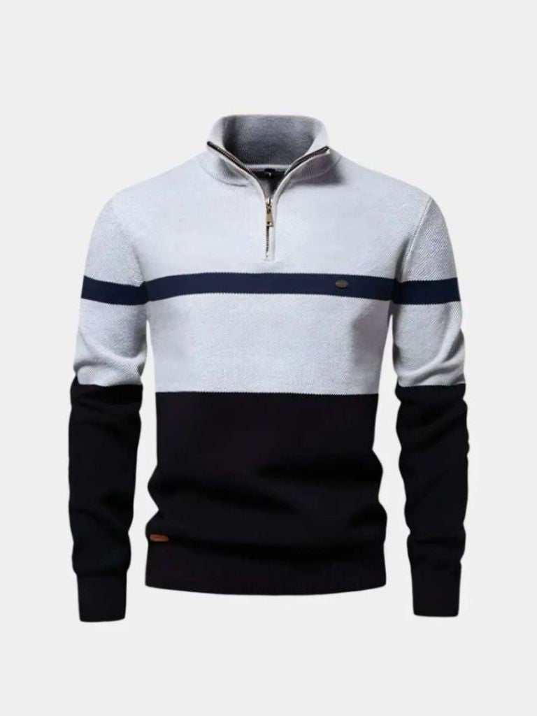 Pullover mit Viertelreißverschluss – Fayymont