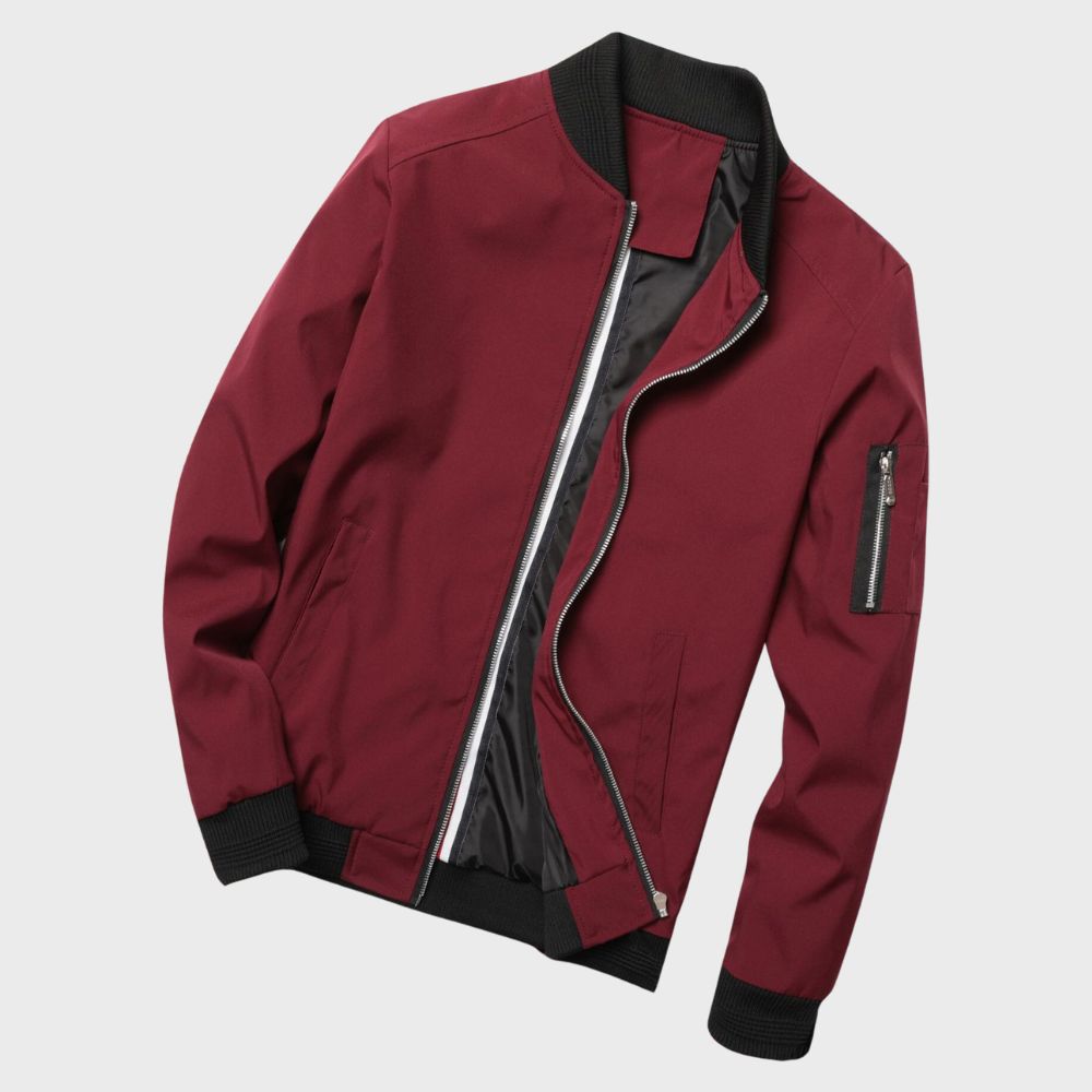 Men's All-Season Bomber Jacket - Lightweight, Breathable, and Stylish for Everyday Wear