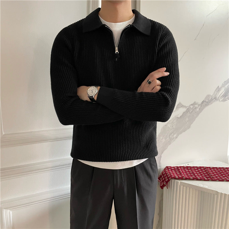 Baumwoll-Pullover mit Reißverschluss – Fayymont Co – Fayymont
