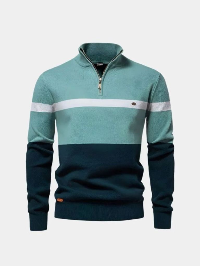 Pullover mit Viertelreißverschluss – Fayymont