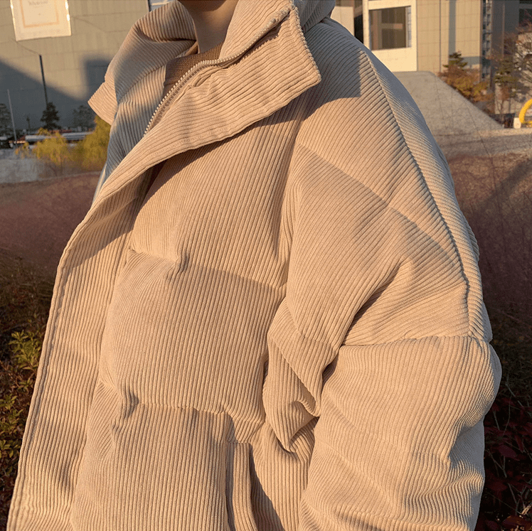 Corduroy Puffer Jacket – Fayymont