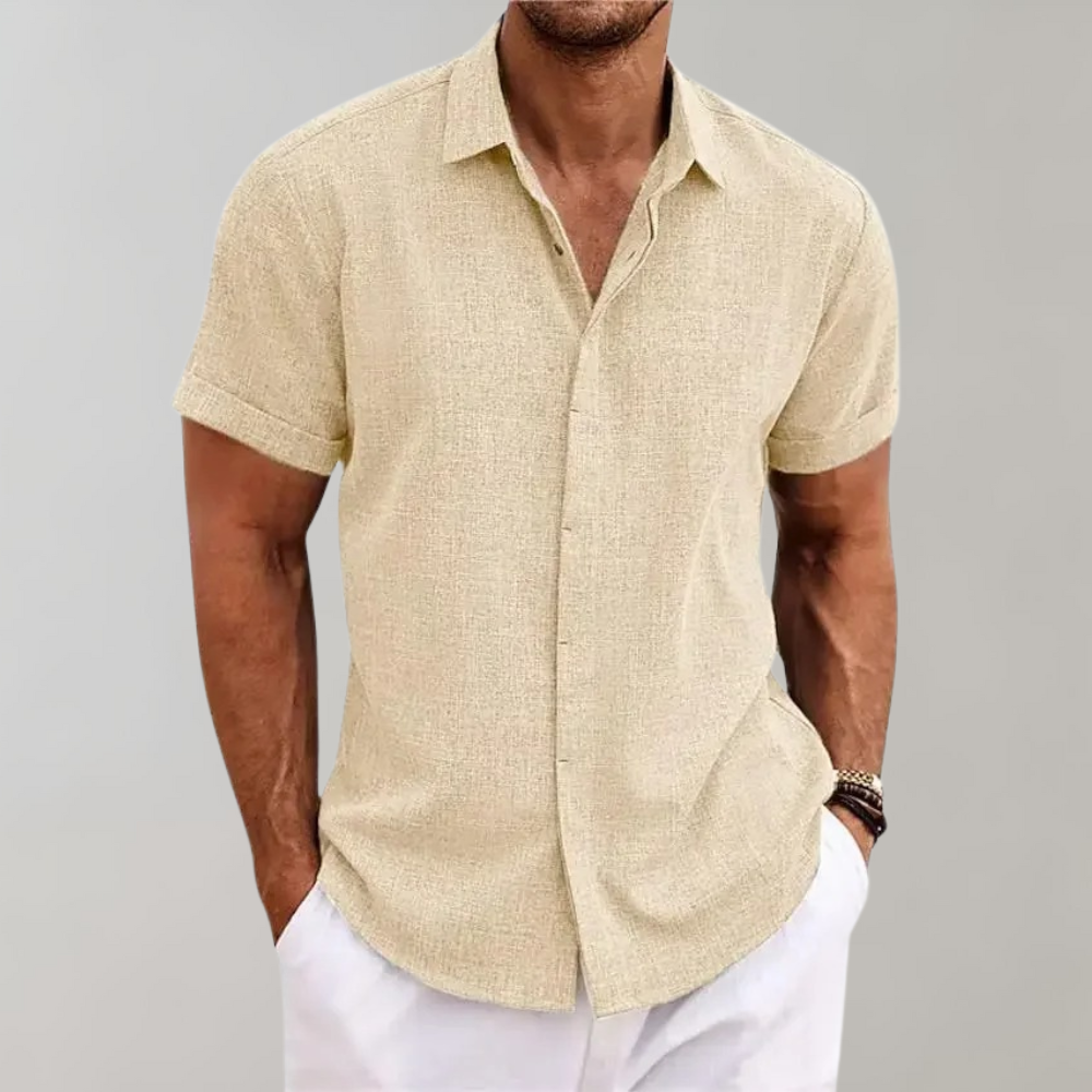Men’s Buttoned Classic Style Polo Shirt