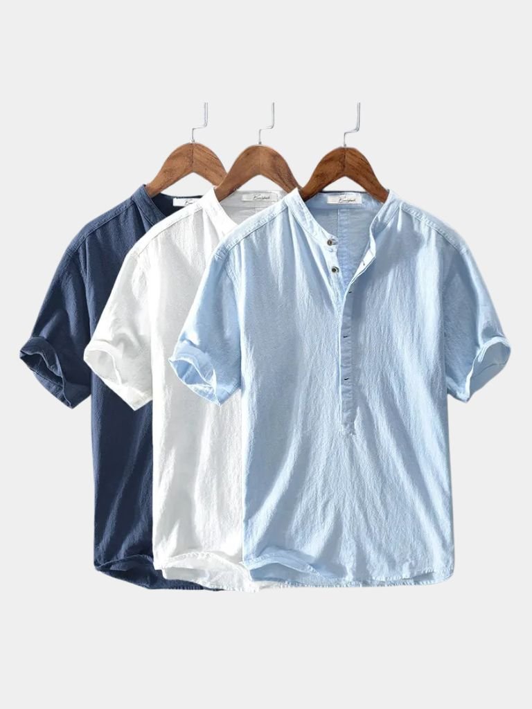 Essential Short Sleeve Linen Shirt - Fayymont Co