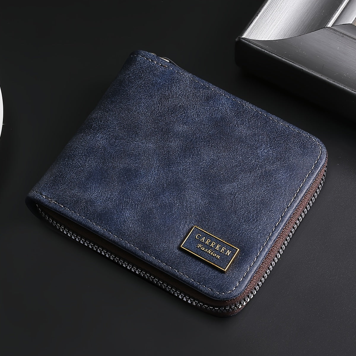 Men’s Compact Zip Wallet – Sleek. Secure. Pocket-Ready.