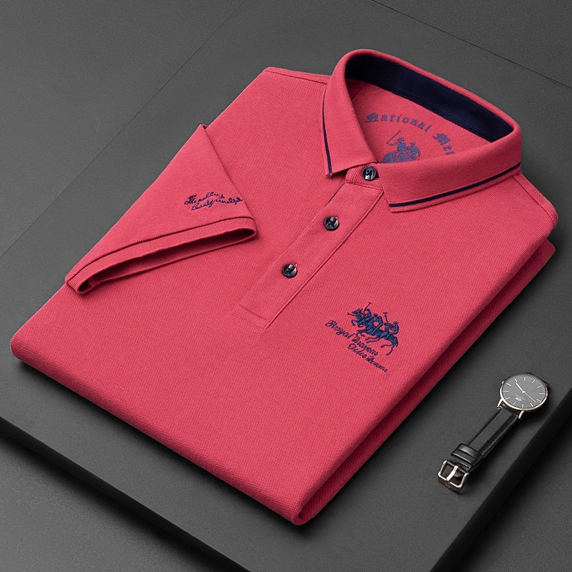 Men’s Polo Shirt with Buttons – Fayymont