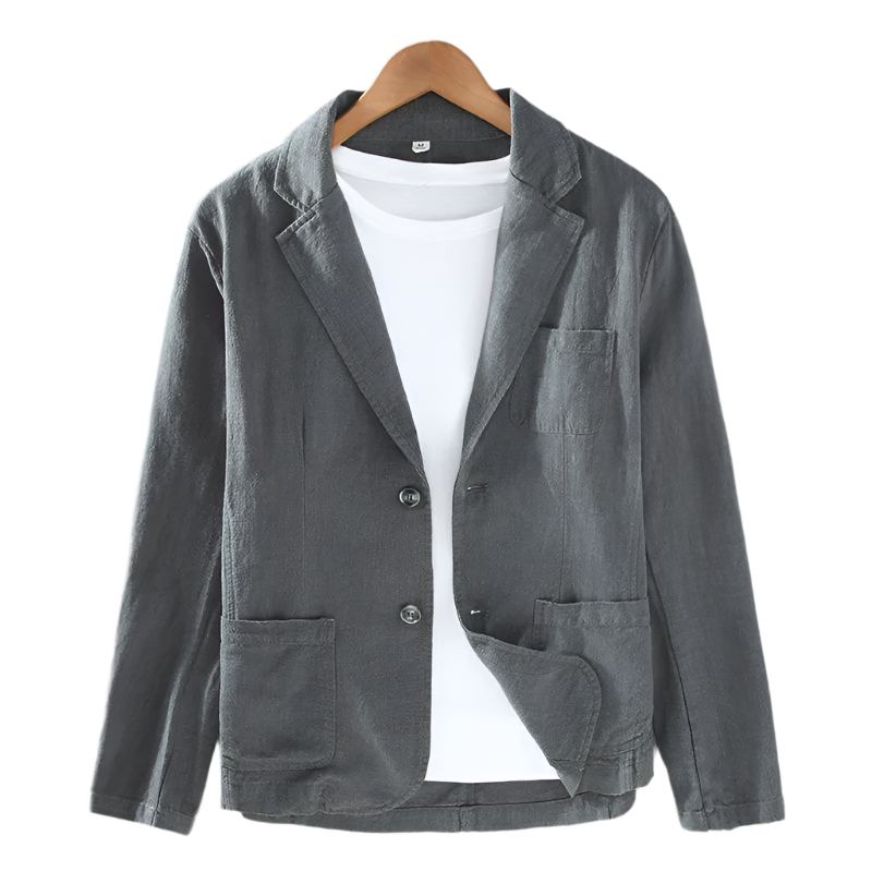 Wellington Cotton-Linen Formal Blazer
