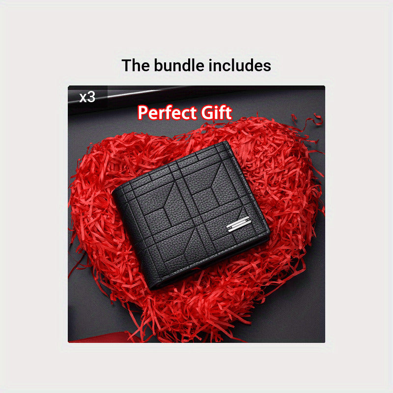 Men's PU Leather Wallet with Large Capacity