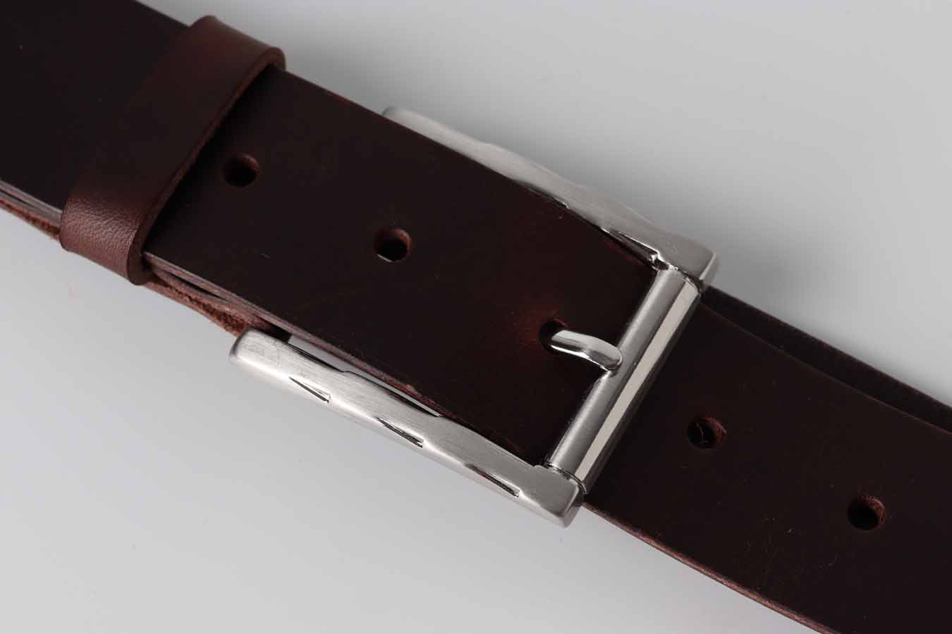 Men's Leather Belt / Tuscan - Chocolate