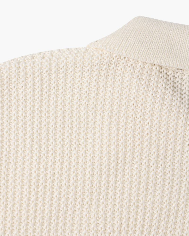 Cotton Zipped Sweater - Fayymont Co