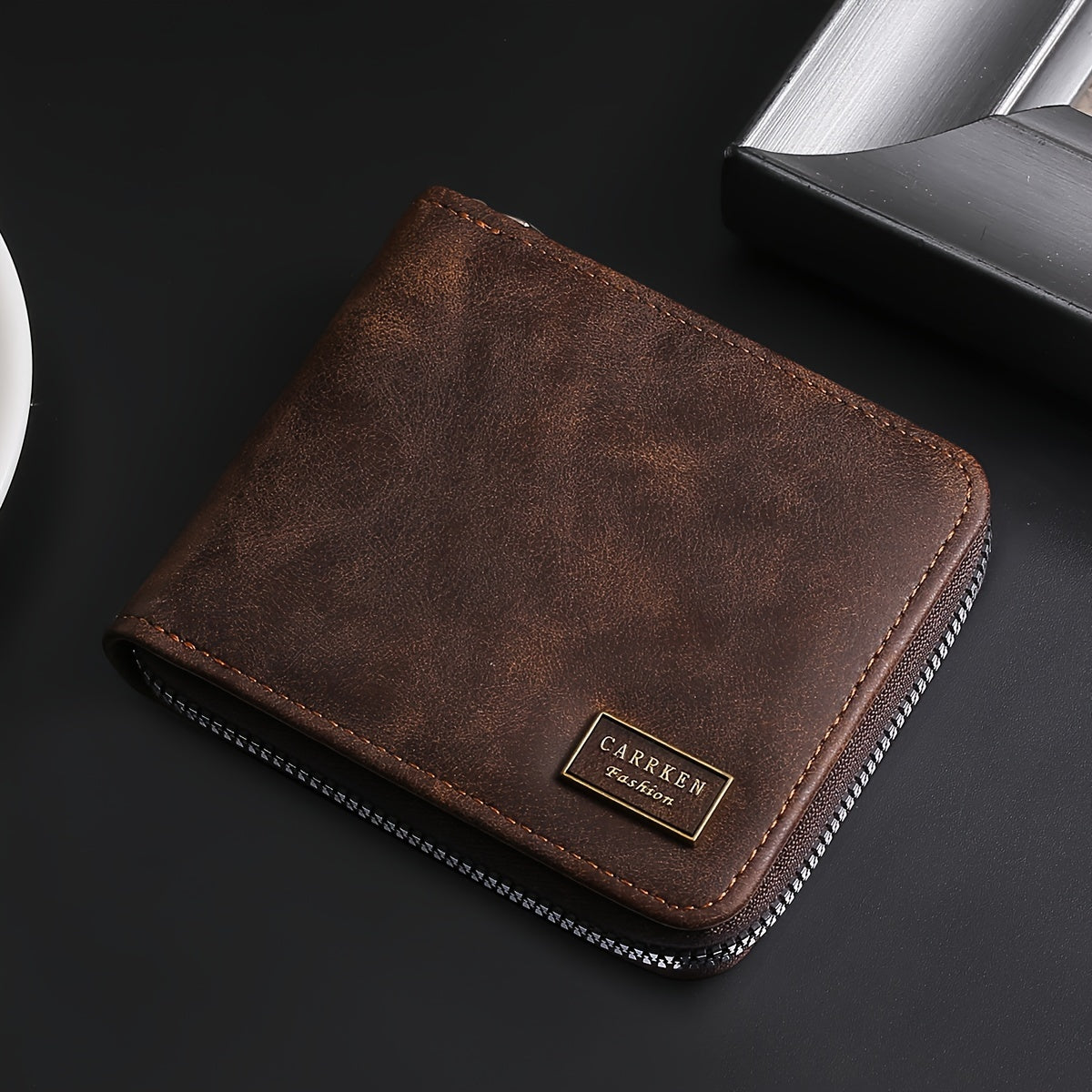 Men’s Compact Zip Wallet – Sleek. Secure. Pocket-Ready.
