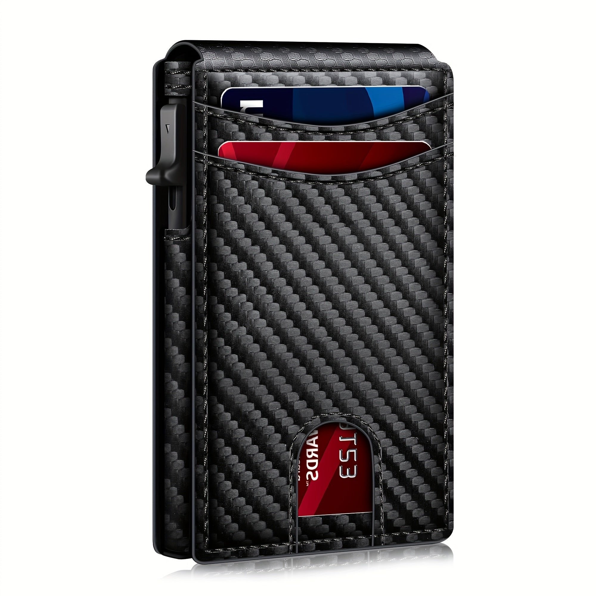 Men's RFID Blocking Bifold Wallet with Pop-up Card | FREE Surprise Gift