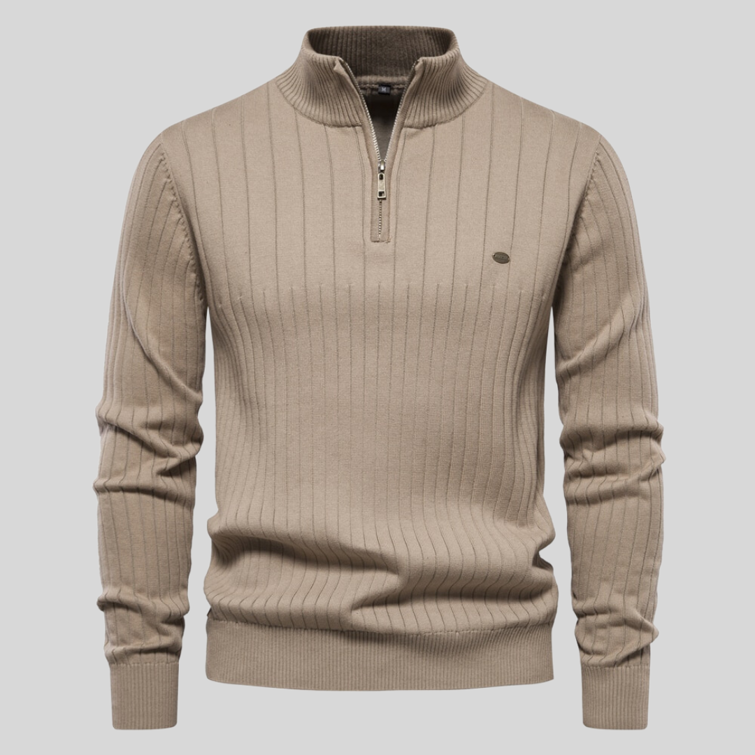 High-Collar Half-Zip