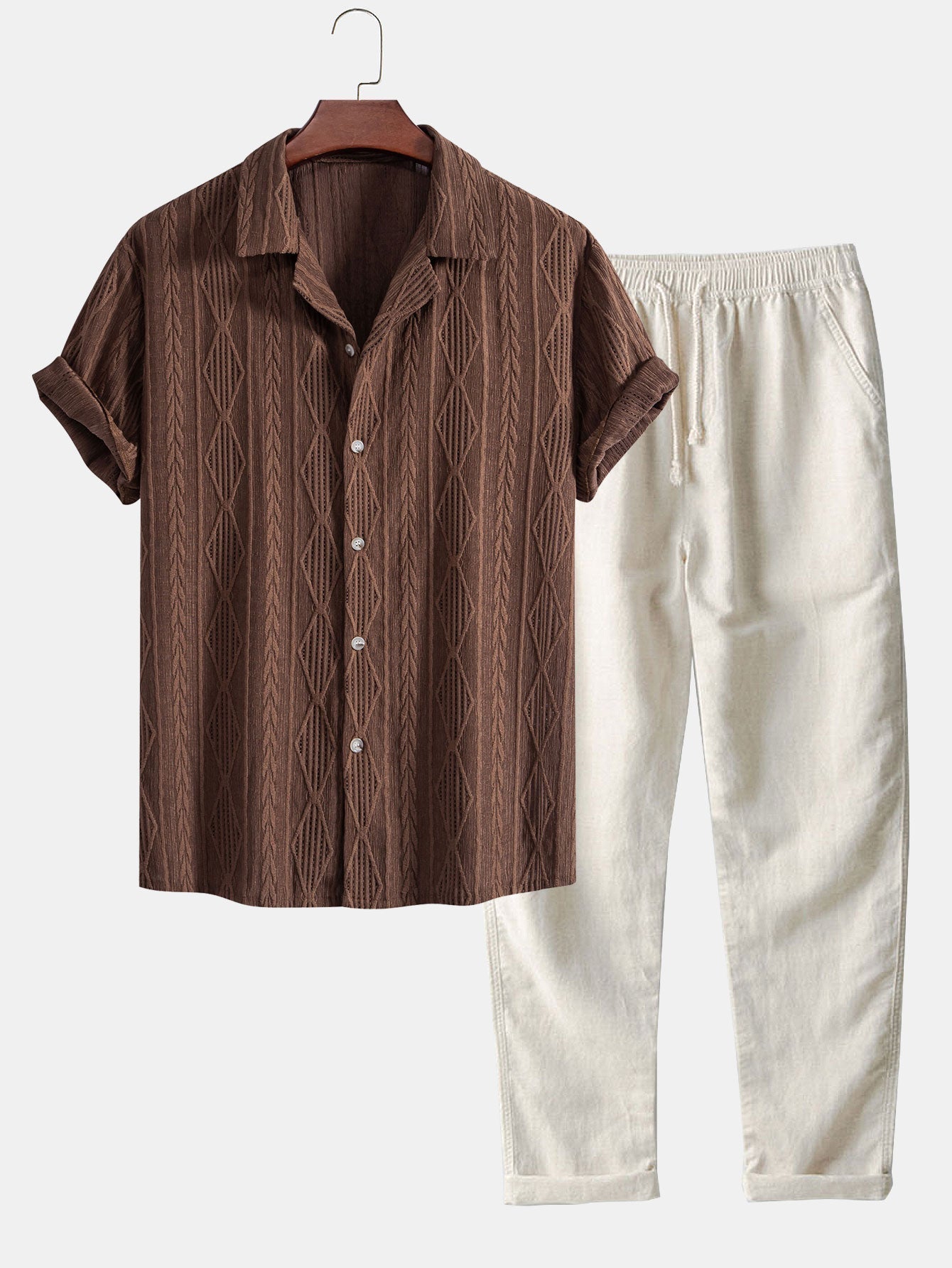 Cuban Shirt & Straight Leg Linen Pants