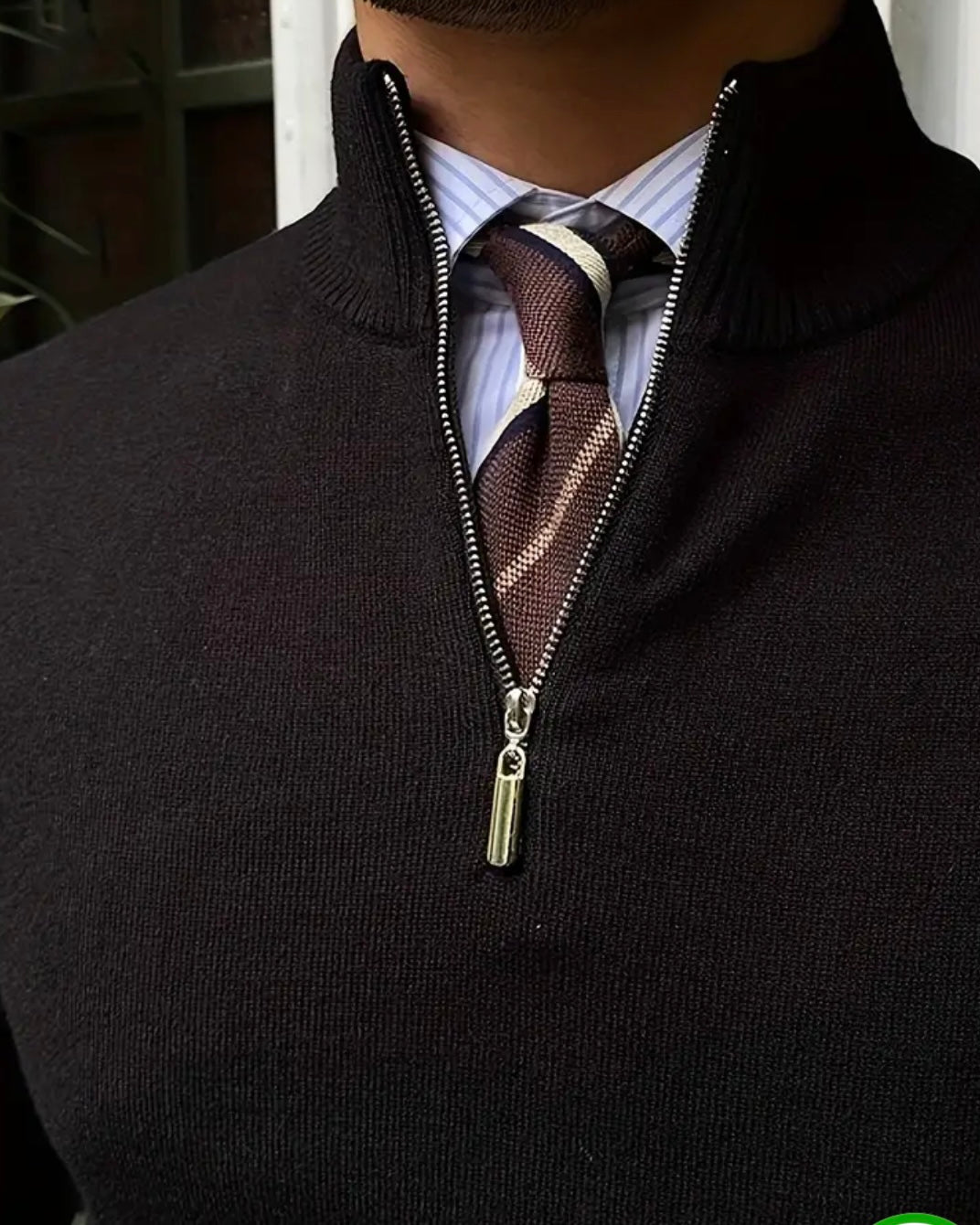 Romania Quarter Zip Sweater