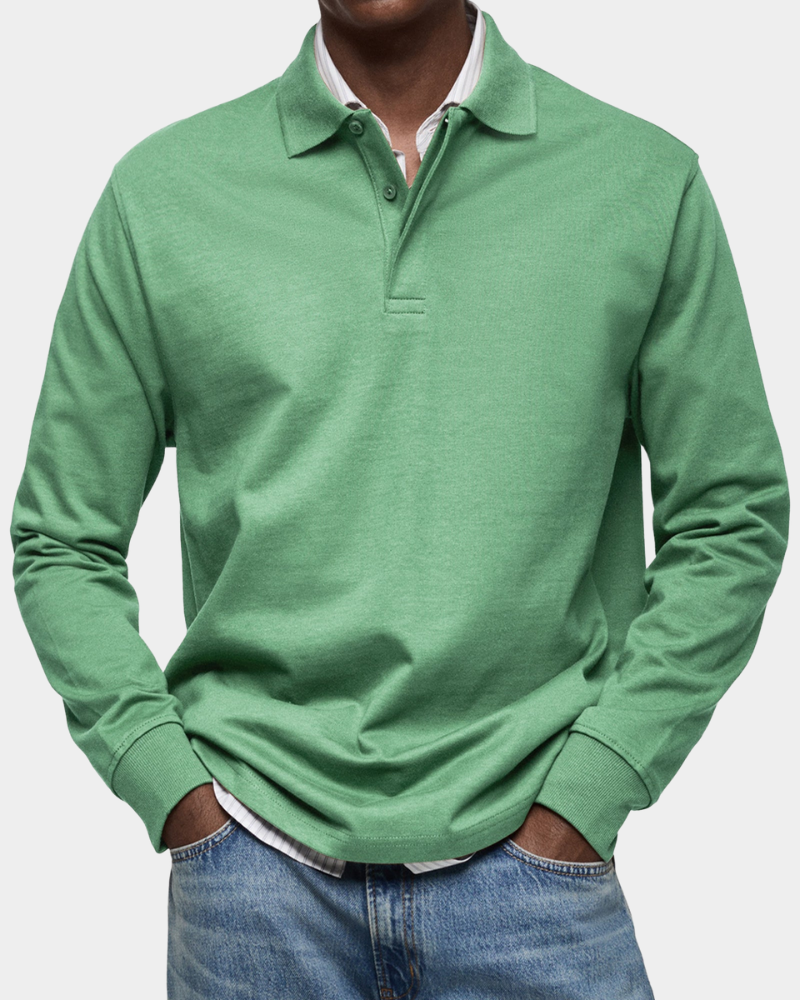 Wilson Langarm-Poloshirt Grün | Fayymont