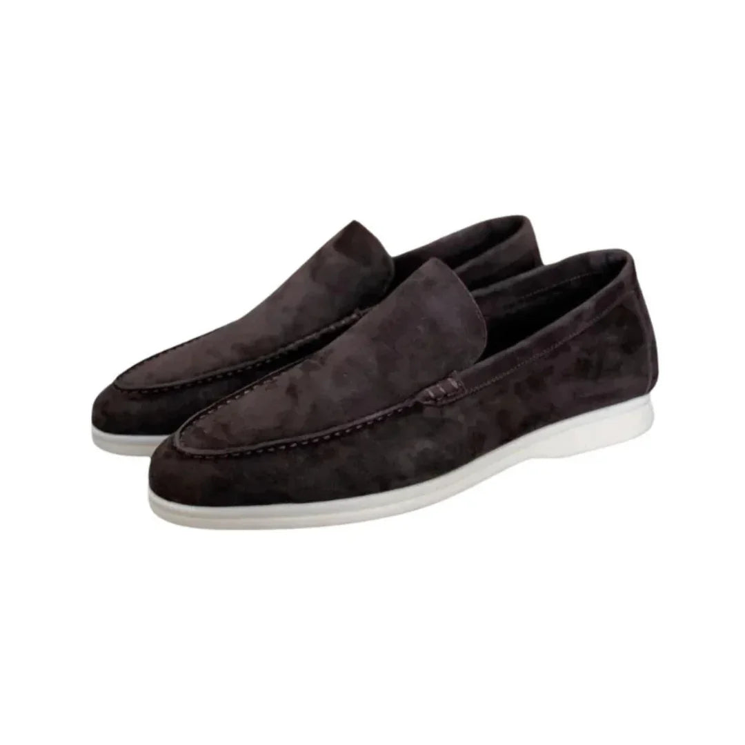Men's Suede Loafers Old Money Style