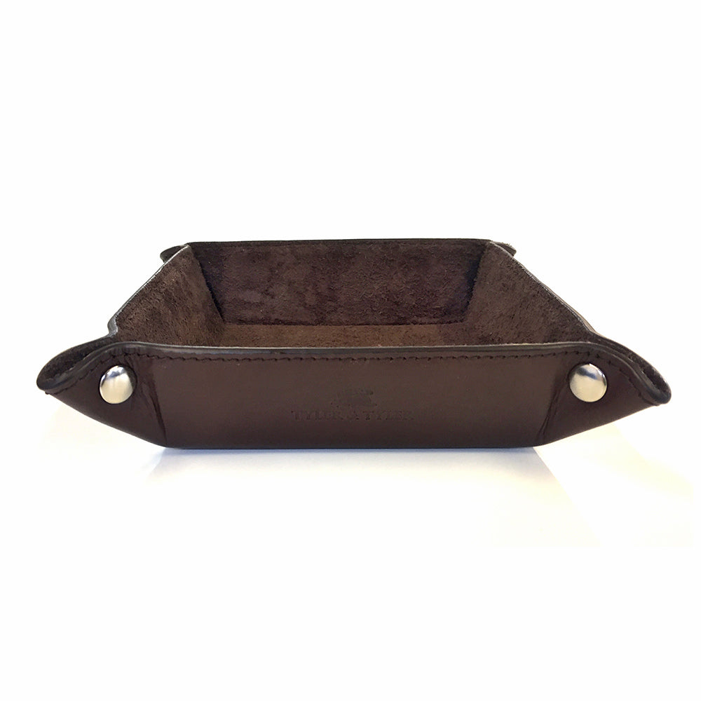The Regent Valet – Brown Leather Tray
