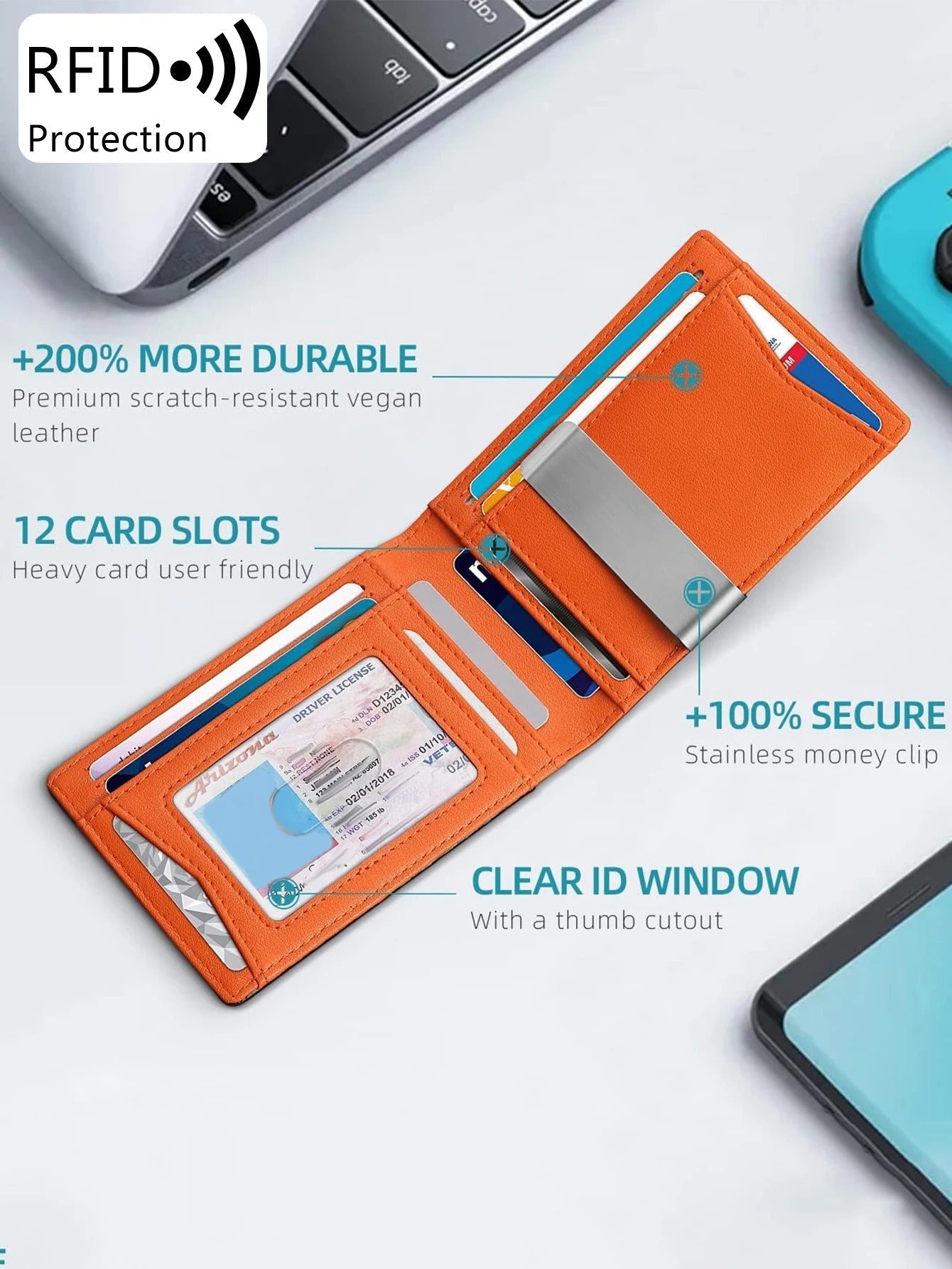 Fayymont Carbon RFID Wallet — Slim. Secure. Uncompromising